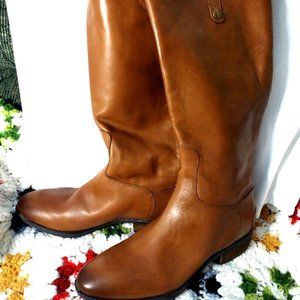 Sam Edelman Sz 9M Penny Classic Equestrian Riding Boot Back Zip Low Heel